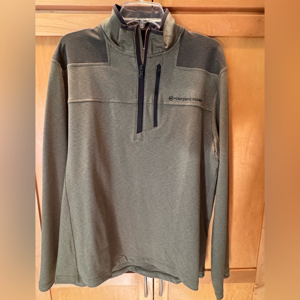 Vineyard Vines Green Quarter-Zip Pullover sz L